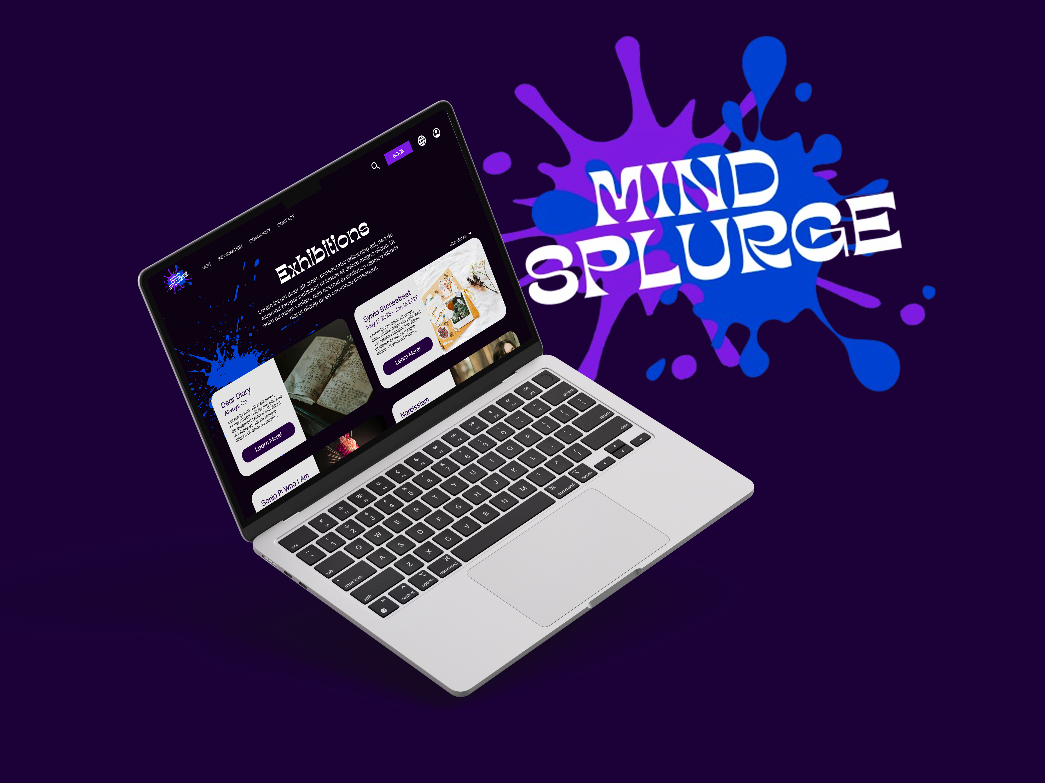Mind Splurge project mockup