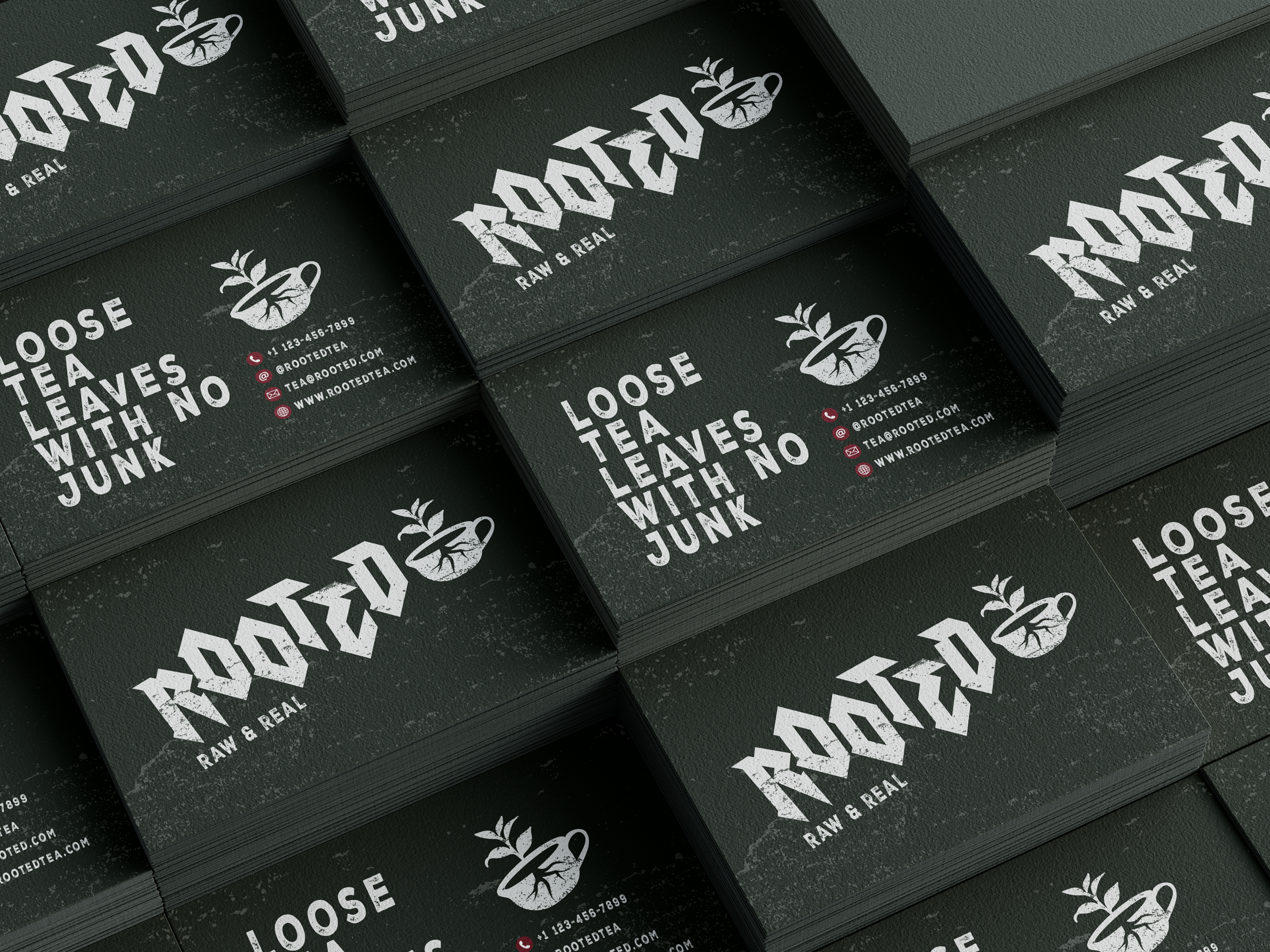 Rooted business cards