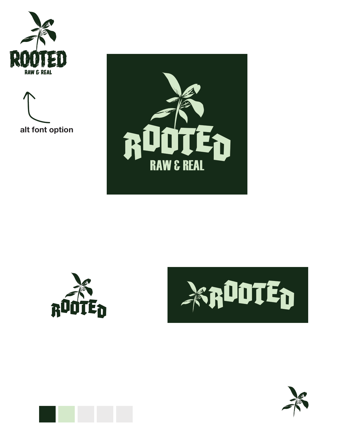 Rooted logo design option 1