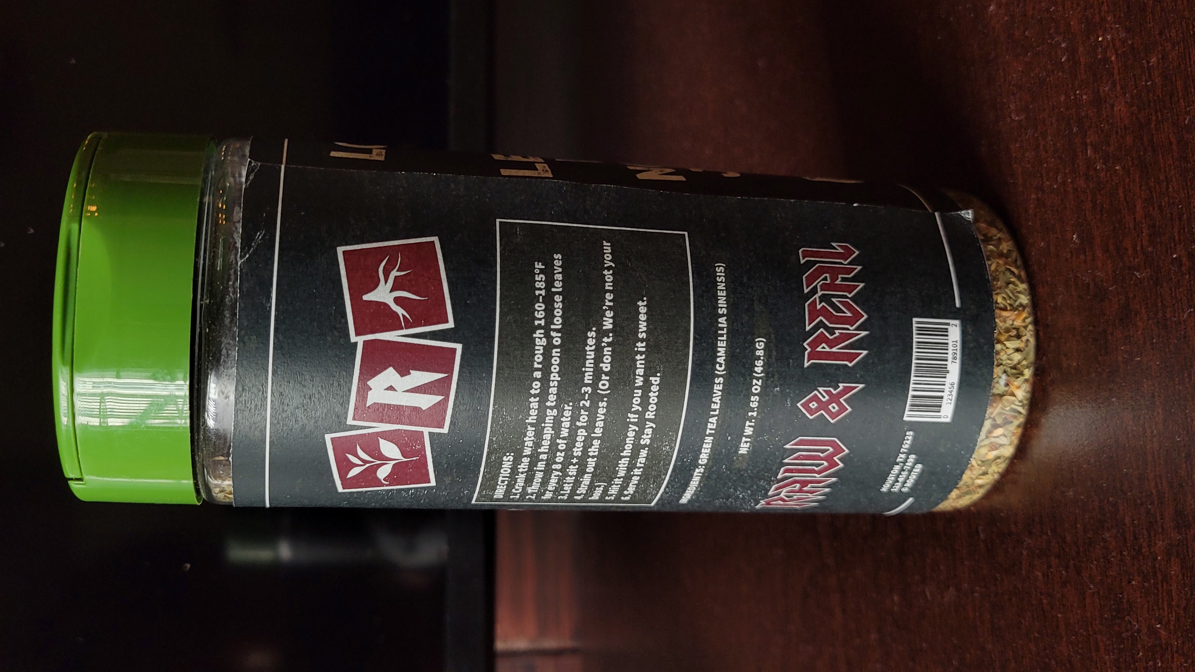 Rooted packaging printed on a mockup